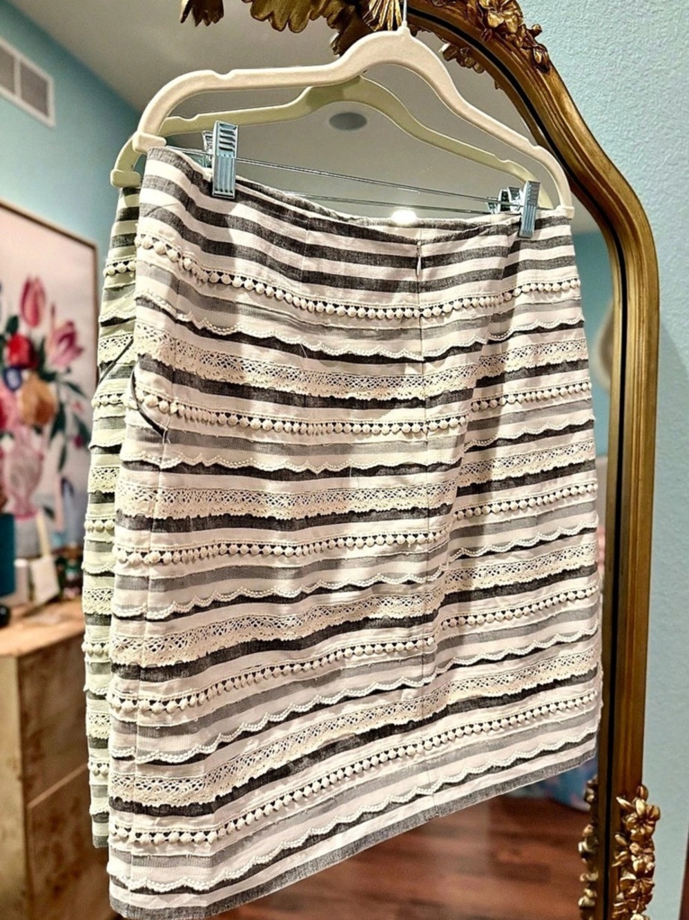 Anthropologie Tabitha Sailing Lace Skirt - Picture 7 of 15